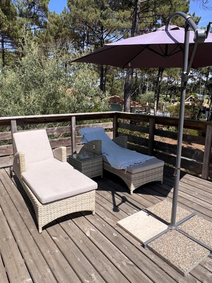Chalet Du Bonheur - La Jenny Naturist Area Le Porge Luaran gambar